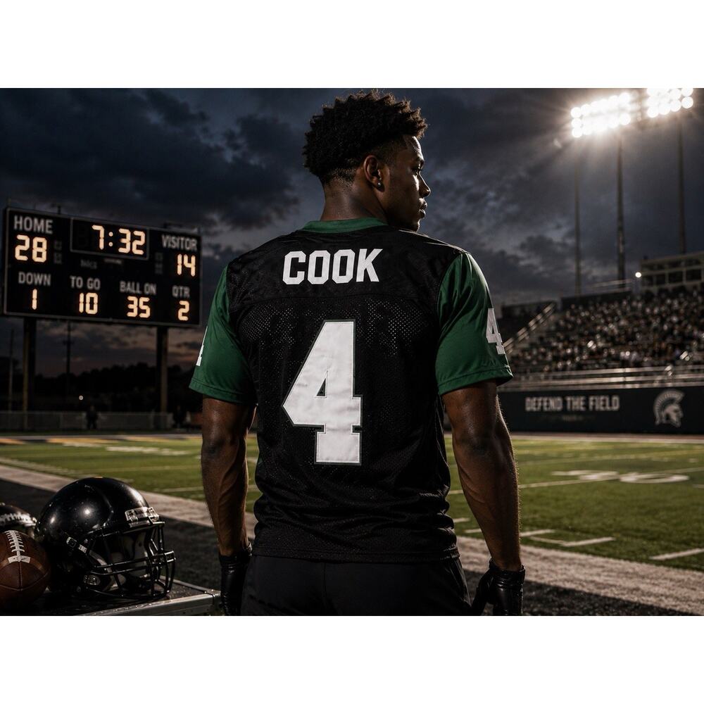 NWT Headgear Classics Dalvin Cook Central High School #4 Football Jersey Size XS